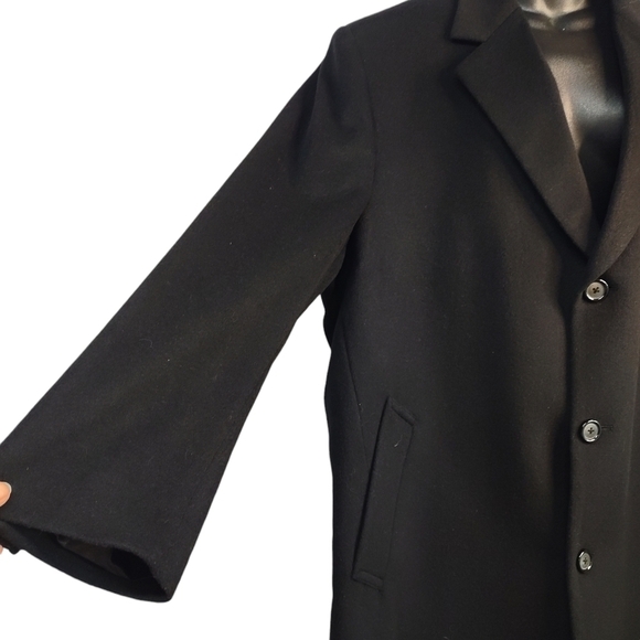 Nautica Men's Black Wool Peacoat Size 46R - Picture 6 of 9